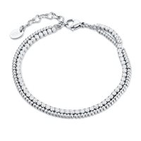 Bracciale Brand Donna in Acciaio Cristallo 14BR013W - 14BR013W